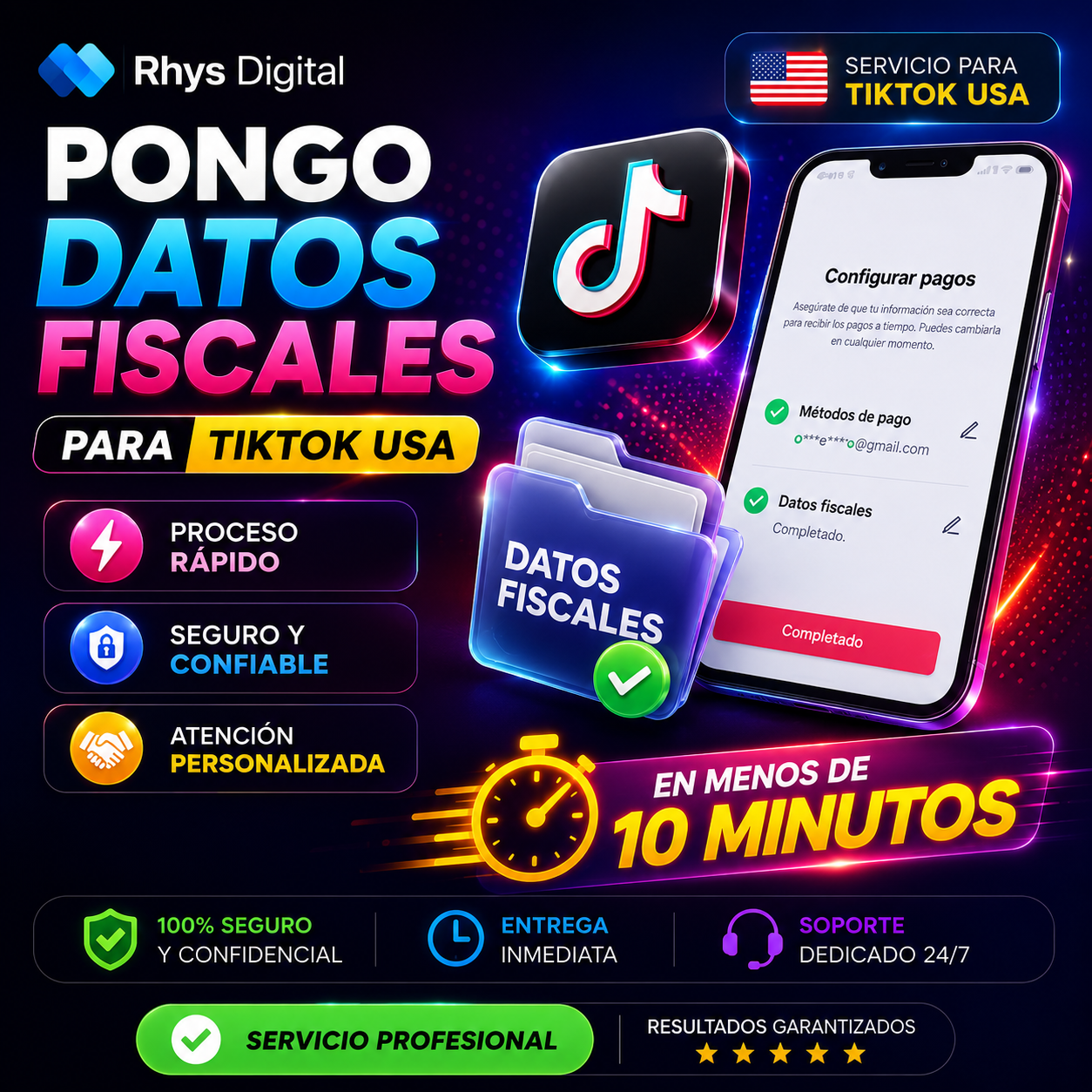 DATOS FISCALES PARA TIKTOK USA